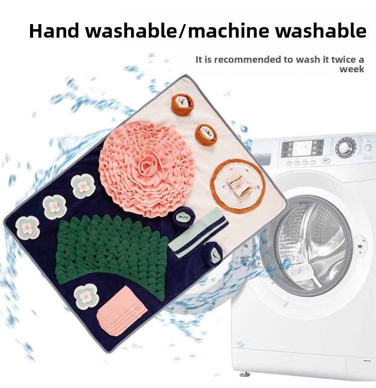 Extra Large Western Dining Table Snuffle Mat for Dogs – Plush Interactive Foraging Puzzle Toy for Mental Stimulation & Stress Relief - Pawembrace.com