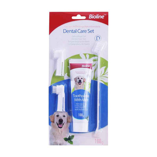Mint Flavor Dog Toothpaste Kit – Natural Safe Formula, Fresh Breath, Plaque & Tartar Care - Pawembrace.com