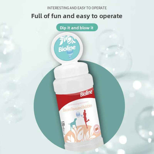 Bacon Scented Dog Bubbles - Fun Bubble Toy for Dogs - Pawembrace.com