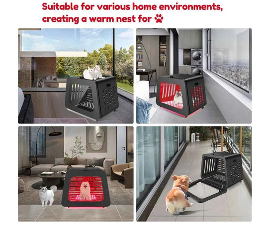 Sunglor Newly Design 5 Spectrum 630NM 660NM 810NM 830NM 850NM Infrared Cage LED Red Light Therapy for Pets
