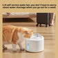 2.4L Automatic Ultra Quiet Cat Water Fountain with Wireless Pump and Real Flowing Water