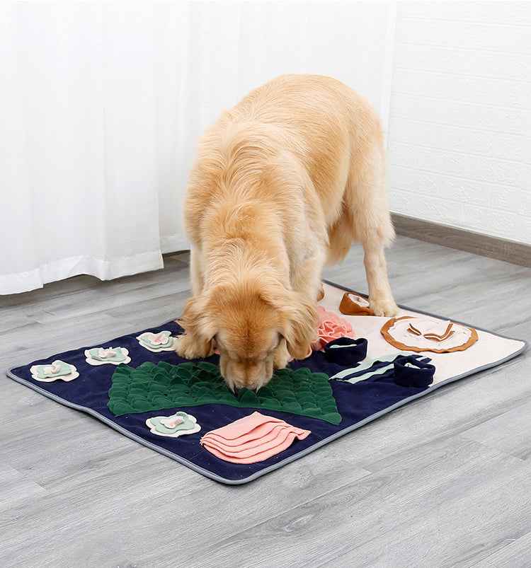 Extra Large Western Dining Table Snuffle Mat for Dogs – Plush Interactive Foraging Puzzle Toy for Mental Stimulation & Stress Relief - Pawembrace.com