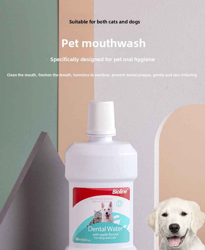 Vet Recommended Cat & Dog Mouthwash | Natural Plant-Based Pet Oral Care Rinse – 100% Alcohol-Free, Freshens Breath, Removes Plaque & Tartar, Prevents Bad Breath & Gingivitis | Safe & Gentle for Cats & Dogs - Pawembrace.com