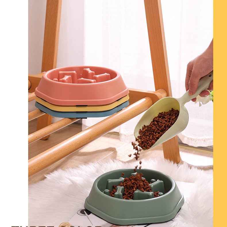 Slow Feeder Dog Bowl for Large Medium Small Dogs & Cats - Anti-Choking Puzzle Bowl, Non-Slip Slow Eating Bowl, Prevents Bloat & Gulping, Durable Pet Feeder Bowl - Pawembrace.com