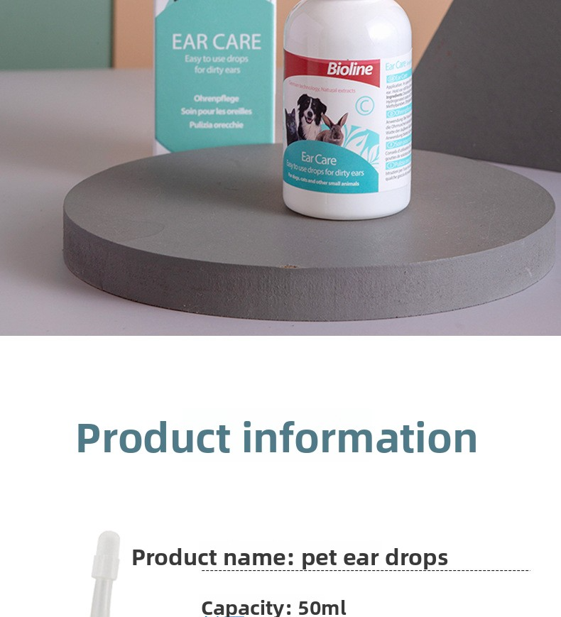 Natural Pet Ear Cleaner Drops for Dogs & Cats – Wax Removal, Soothes & Safe Care - Pawembrace.com