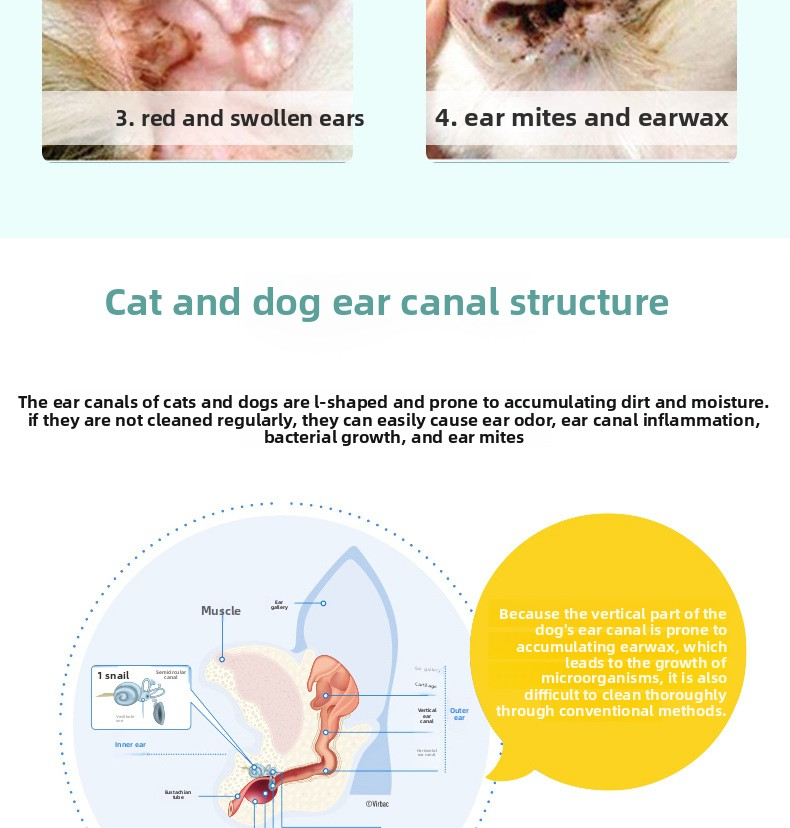 Natural Pet Ear Cleaner Drops for Dogs & Cats – Wax Removal, Soothes & Safe Care - Pawembrace.com