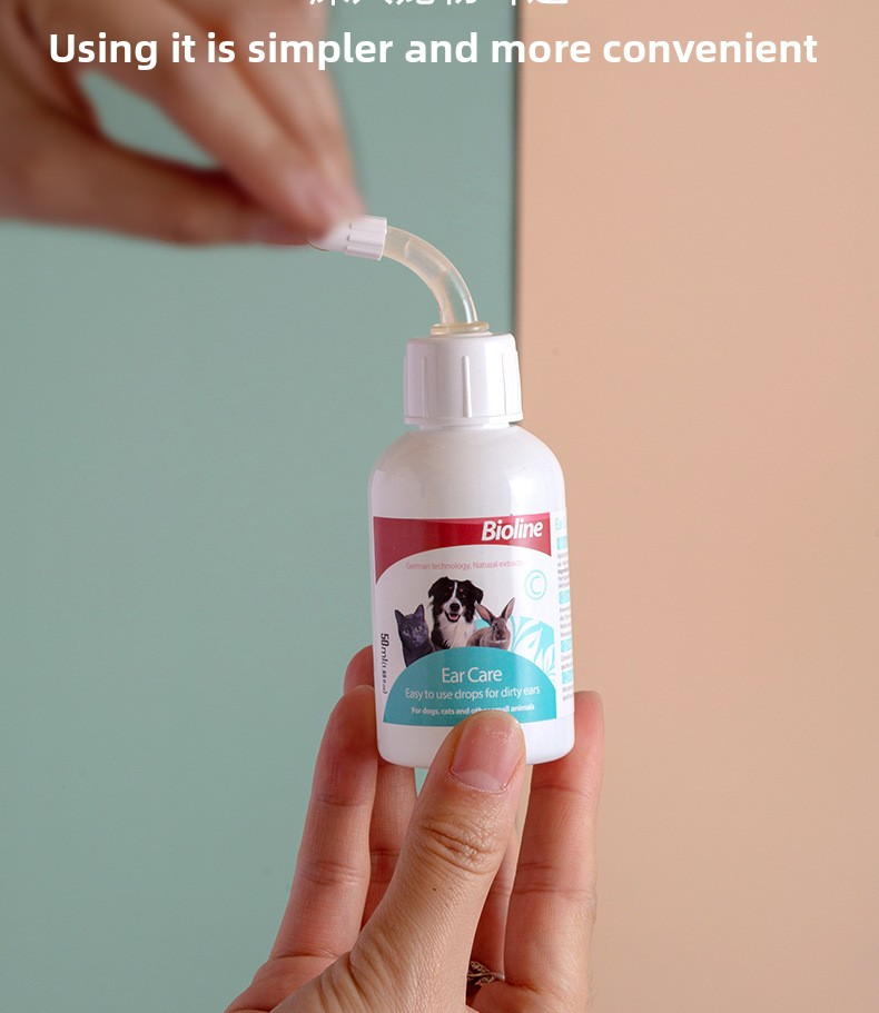 Natural Pet Ear Cleaner Drops for Dogs & Cats – Wax Removal, Soothes & Safe Care - Pawembrace.com