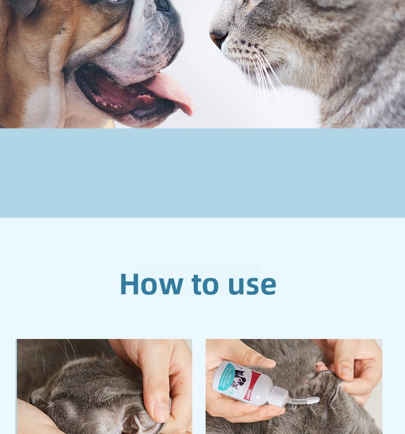 Natural Pet Ear Cleaner Drops for Dogs & Cats – Wax Removal, Soothes & Safe Care - Pawembrace.com