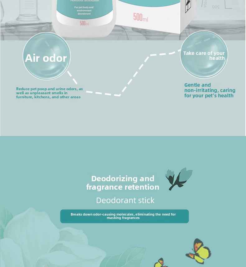 Vet Recommended Bio-Enzyme Pet Odor Eliminator Spray - Cat & Dog Urine Odor Decomposer, Safe & Fast-Acting - Pawembrace.com