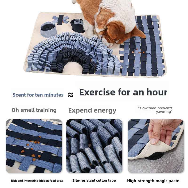 Dog Arch Bridge Snuffle Mat - Treat Hiding Slow Feeder Puzzle Training Boredom Buster Interactive Pet Toy Pad - Pawembrace.com
