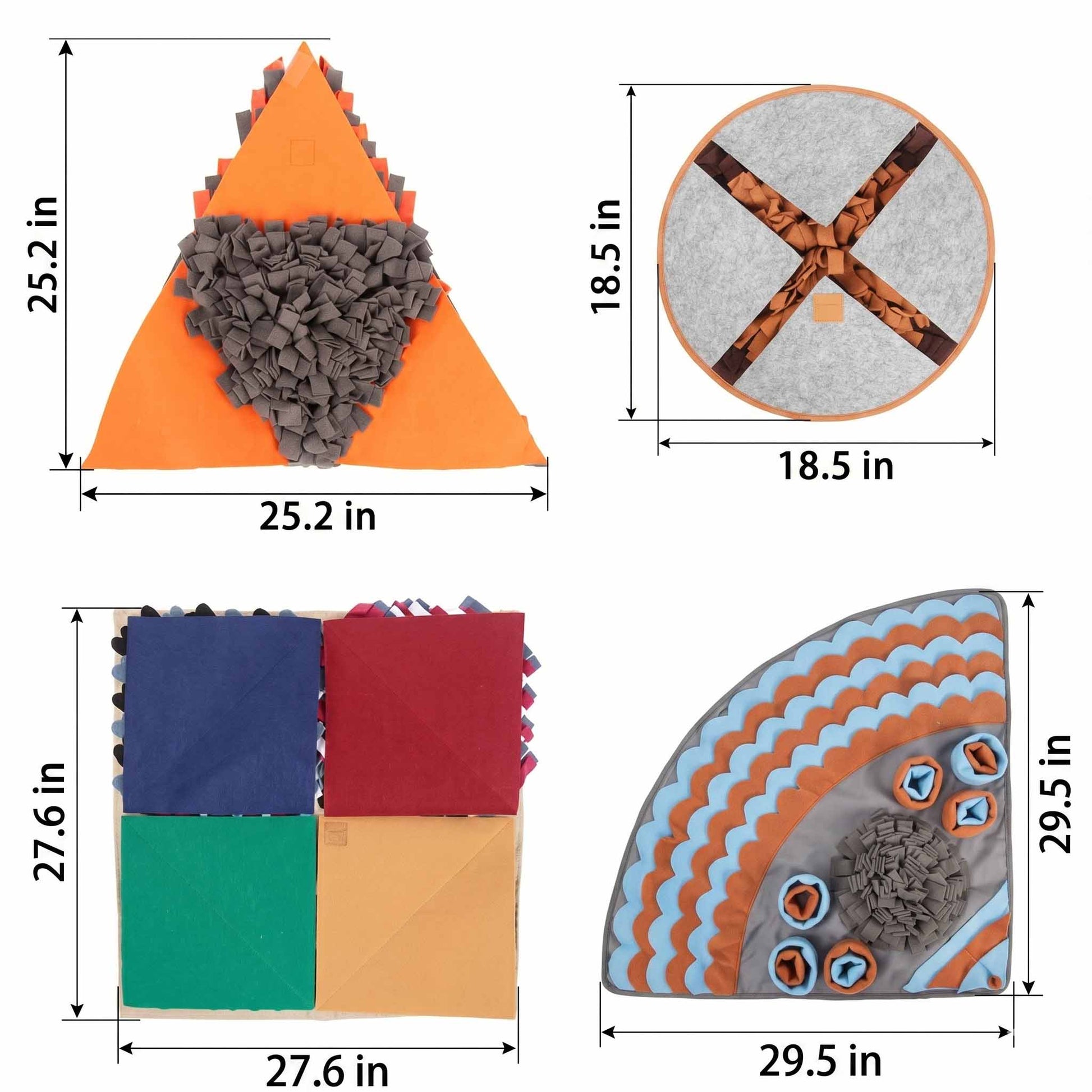 Irregular Shape Dog Snuffle Mat - Slow Feeder Puzzle & Foraging For Self-Play - Pawembrace.com