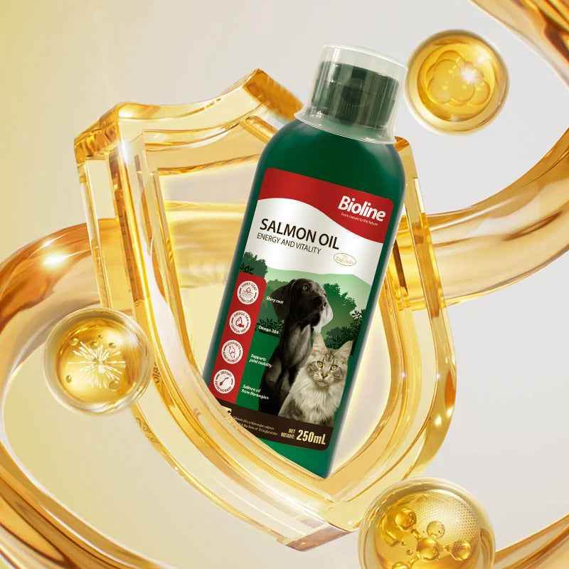 Vet Recommended Pet Fish Oil | Wild-Caught Salmon Oil for Cats & Dogs – High-Potency Omega-3 EPA + DHA, Deep Sea Cold-Pressed, Supports Skin & Coat, Joint Mobility, Immunity, Heart & Brain Health | Mercury-Free, No Additives, Pet-Specific - Pawembrace.com