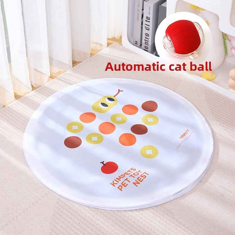 Electric Round Automatic Cat Teaser Ball - New Interactive Hunting Self-Play Boredom Buster Toy - Pawembrace.com