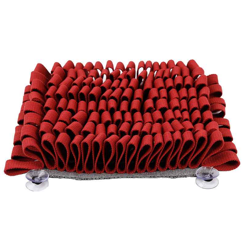 Classic Square Dog Snuffle Mat - Treat Hiding Puzzle Slow Feeder Bowl, Bite-Resistant Stress Relief Training Interactive Pet Toy - Pawembrace.com
