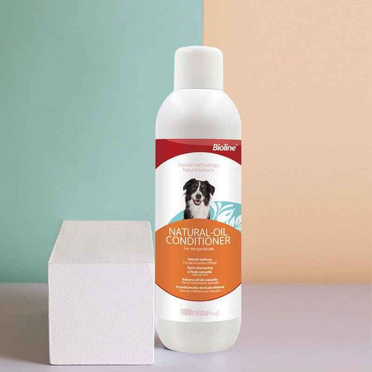 Natural Plant Essence Dog Coat Conditioner - Large Bottle, Gentle Detangling & Shine, Vet Recommended - Pawembrace.com