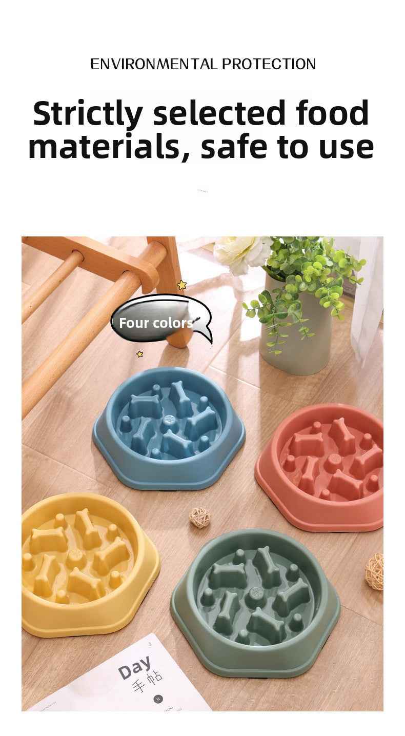 Slow Feeder Dog Bowl for Large Medium Small Dogs & Cats - Anti-Choking Puzzle Bowl, Non-Slip Slow Eating Bowl, Prevents Bloat & Gulping, Durable Pet Feeder Bowl - Pawembrace.com