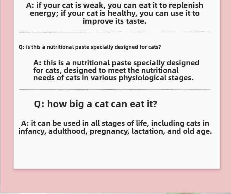 High Calorie Nutritional Gel for Cats | Cat Appetite Booster & Energy Paste – Natural Vitamins & Minerals, Supports Recovery, Improves Appetite & Vitality, Gentle Absorption, Safe for All Ages - Pawembrace.com