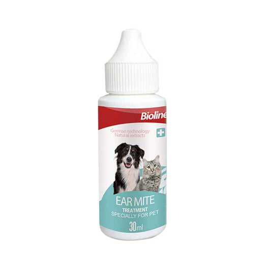 Natural Plant-Based Ear Mite Oil for Cats & Dogs - Gentle Ear Canal Cleaner, Removes Mites, Stops Itch & Inflammation, Safe Non-Irritating, pH Balanced, Vet Recommended - Pawembrace.com