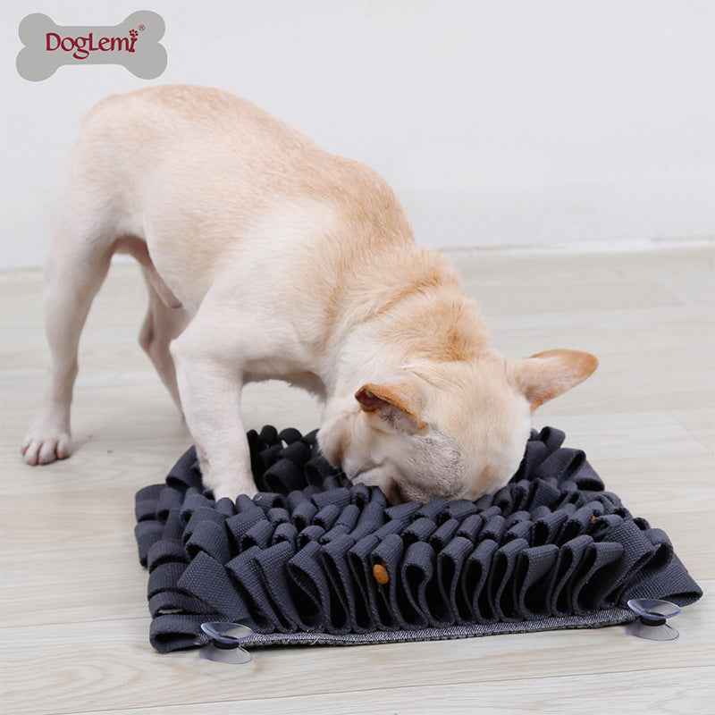 Classic Square Dog Snuffle Mat - Treat Hiding Puzzle Slow Feeder Bowl, Bite-Resistant Stress Relief Training Interactive Pet Toy - Pawembrace.com