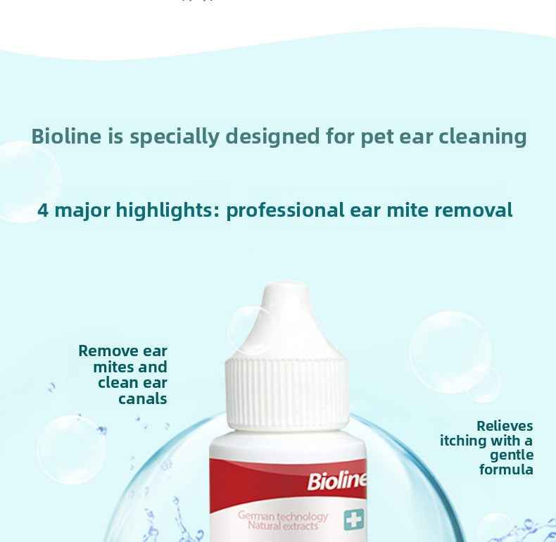 Natural Plant-Based Ear Mite Oil for Cats & Dogs - Gentle Ear Canal Cleaner, Removes Mites, Stops Itch & Inflammation, Safe Non-Irritating, pH Balanced, Vet Recommended - Pawembrace.com