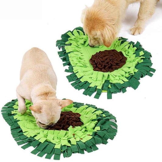 Avocado Dog Snuffle Mat - Interactive Slow Feeder Puzzle Toy, Hide Treats to Burn Energy & Prevent Chewing with Durable Anti-Tear Design, Premium Pet Enrichment Supplies - Pawembrace.com