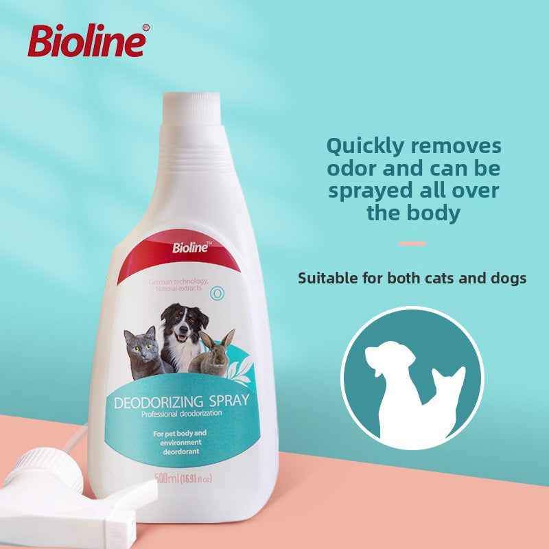 Vet Recommended Bio-Enzyme Pet Odor Eliminator Spray - Cat & Dog Urine Odor Decomposer, Safe & Fast-Acting - Pawembrace.com