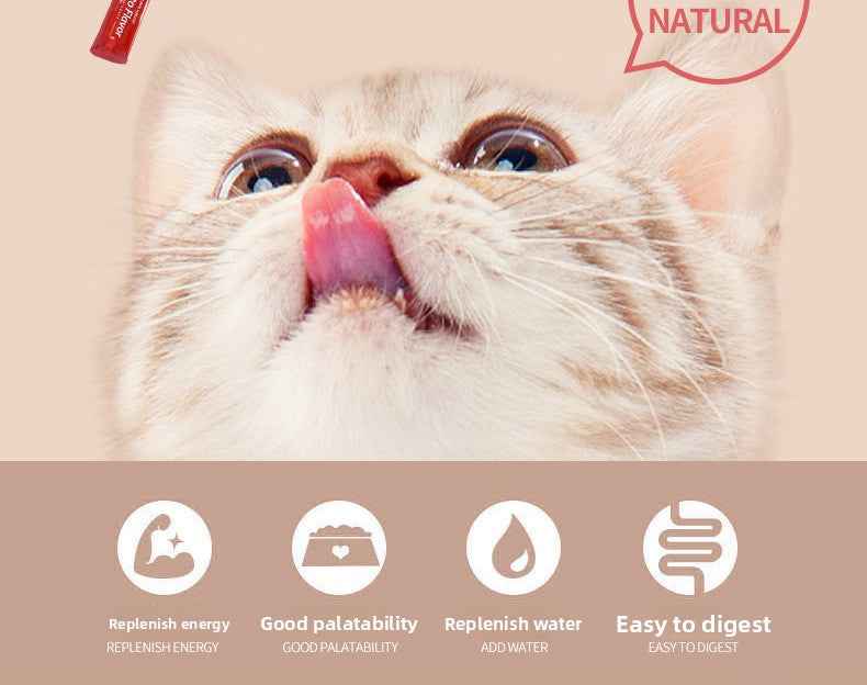 Pet cat treats in stock for wholesale, suitable for adult and young cats, nutritional fattening wet food, pet cat snacks - Pawembrace.com