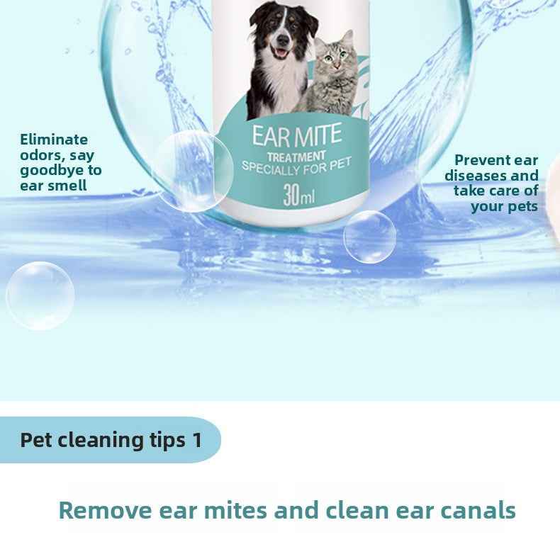 Natural Plant-Based Ear Mite Oil for Cats & Dogs - Gentle Ear Canal Cleaner, Removes Mites, Stops Itch & Inflammation, Safe Non-Irritating, pH Balanced, Vet Recommended - Pawembrace.com