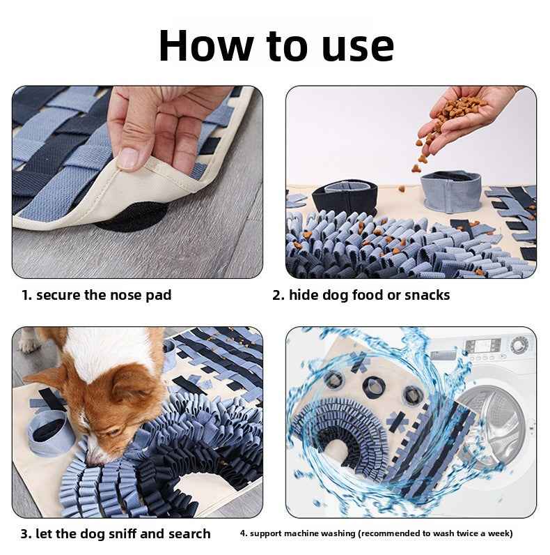 Dog Arch Bridge Snuffle Mat - Treat Hiding Slow Feeder Puzzle Training Boredom Buster Interactive Pet Toy Pad - Pawembrace.com