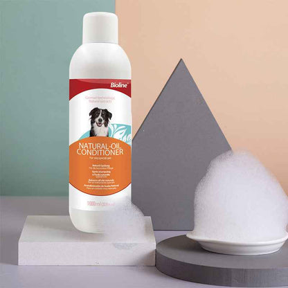 Natural Plant Essence Dog Coat Conditioner - Large Bottle Professional Dog Hair Conditioner for Soft Shiny Detangling, Gentle No-Stimulus, Long-Lasting Fragrance, Vet Recommended for All Breeds - Pawembrace.com