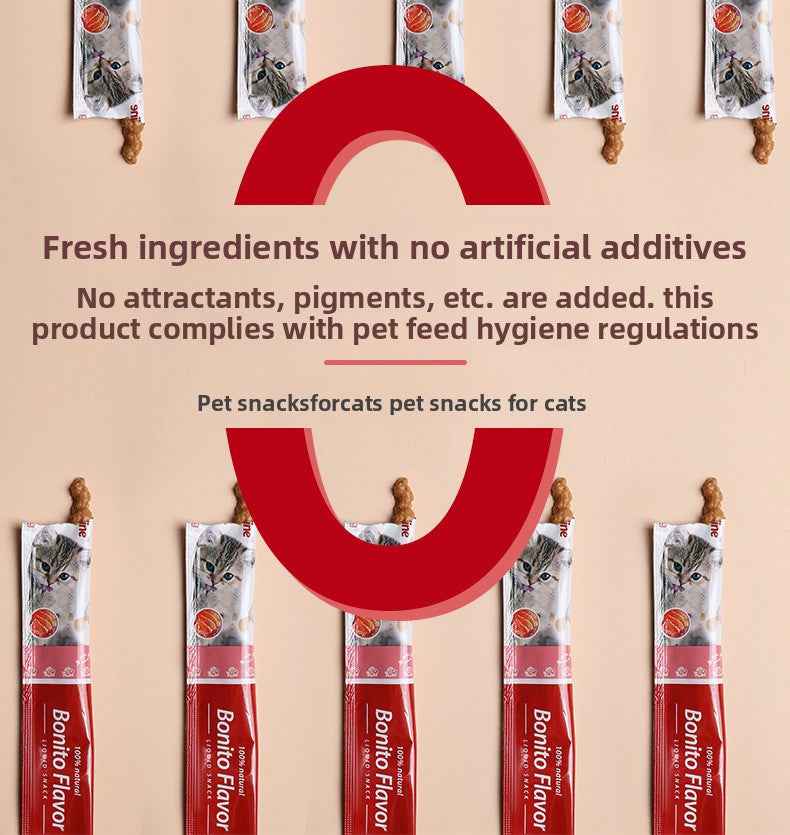 Pet cat treats in stock for wholesale, suitable for adult and young cats, nutritional fattening wet food, pet cat snacks - Pawembrace.com