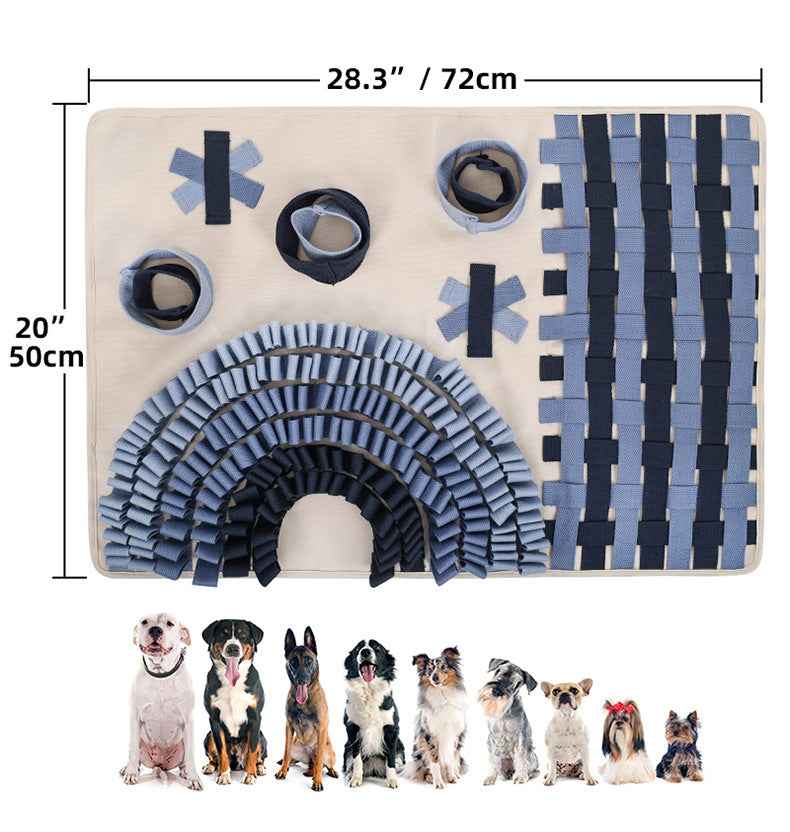 Dog Arch Bridge Snuffle Mat - Treat Hiding Slow Feeder Puzzle Training Boredom Buster Interactive Pet Toy Pad - Pawembrace.com
