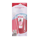 Natural Enzymatic Cheese Flavored Cat Toothpaste Kit - Gentle, Fresh Breath, Vet Recommended - Pawembrace.com