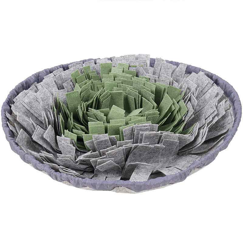 2-in-1 Dog Snuffle Bowl & Mat - Puzzle Treat Hiding Training Stress Relief Interactive Pet Toy & Supplies - Pawembrace.com