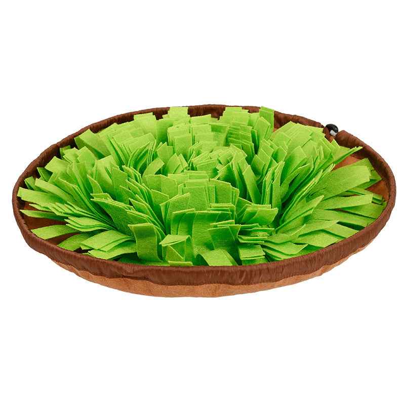 2-in-1 Dog Snuffle Bowl & Mat - Puzzle Treat Hiding Training Stress Relief Interactive Pet Toy & Supplies - Pawembrace.com