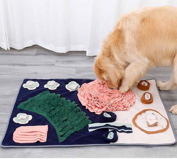 Extra Large Western Dining Table Snuffle Mat for Dogs – Plush Interactive Foraging Puzzle Toy for Mental Stimulation & Stress Relief - Pawembrace.com