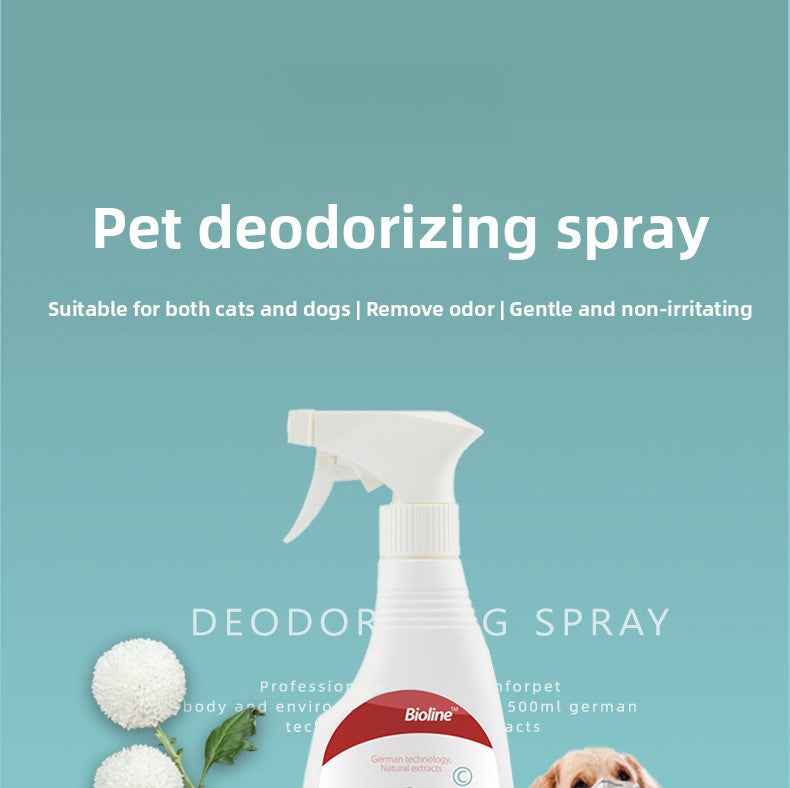 Vet Recommended Bio-Enzyme Pet Odor Eliminator Spray - Cat & Dog Urine Odor Decomposer, Safe & Fast-Acting - Pawembrace.com