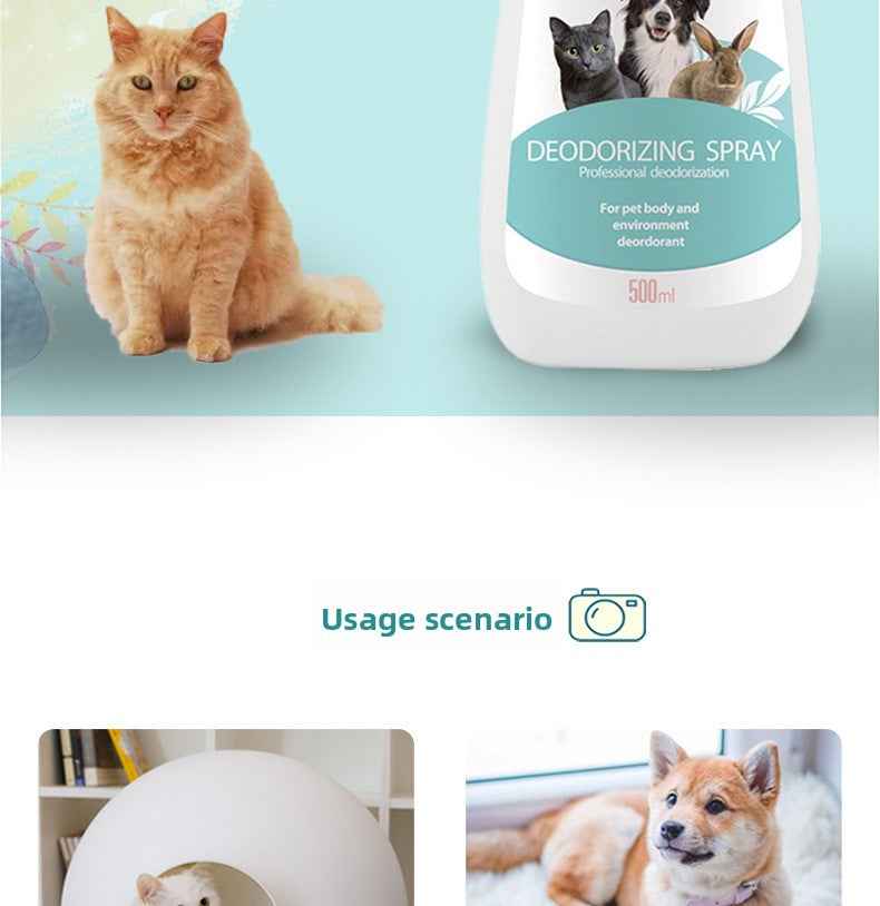 Vet Recommended Bio-Enzyme Pet Odor Eliminator Spray - Cat & Dog Urine Odor Decomposer, Safe & Fast-Acting - Pawembrace.com