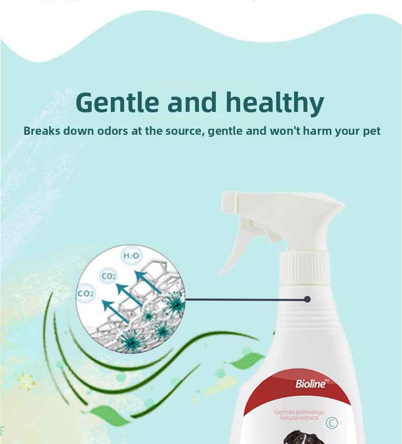 Vet Recommended Bio-Enzyme Pet Odor Eliminator Spray - Cat & Dog Urine Odor Decomposer, Safe & Fast-Acting - Pawembrace.com