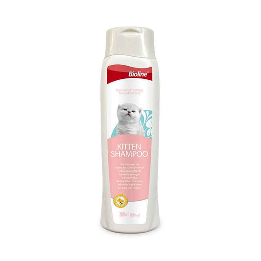 Kitten Shampoo & Bath Wash - Natural Gentle Tear-Free Formula, pH Balanced, Plant-Based Moisturizing, Protects Sensitive Delicate Skin - Pawembrace.com