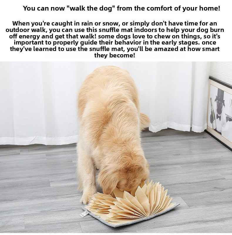 Snuffle Mat for Dogs, Accordion Page Interactive Treat Hiding Training Toy, Dog Sniffing Pad Foraging Mat for Mental Stimulation and Stress Relief - Pawembrace.com