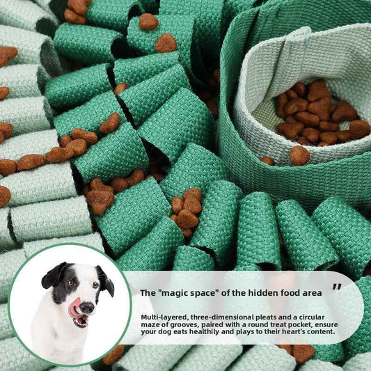 Snail Shape Bite-Resistant Snuffle Mat for Dogs – Machine Washable Foraging Puzzle Toy for Mental Stimulation - Pawembrace.com