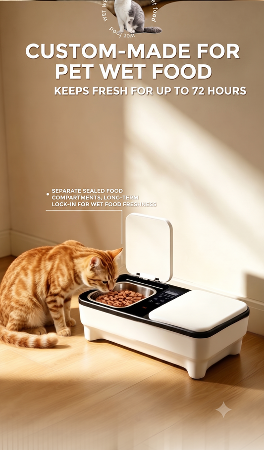 Automatic Wet Pet Food Feeder with Heating Cooling
