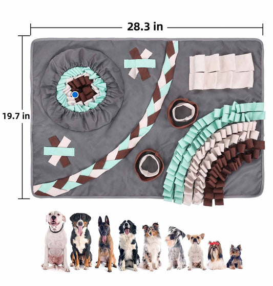 Dog Snuffle Mat: Interactive Puzzle Toy for Training, Boredom Buster & Treat Hiding - Pawembrace.com