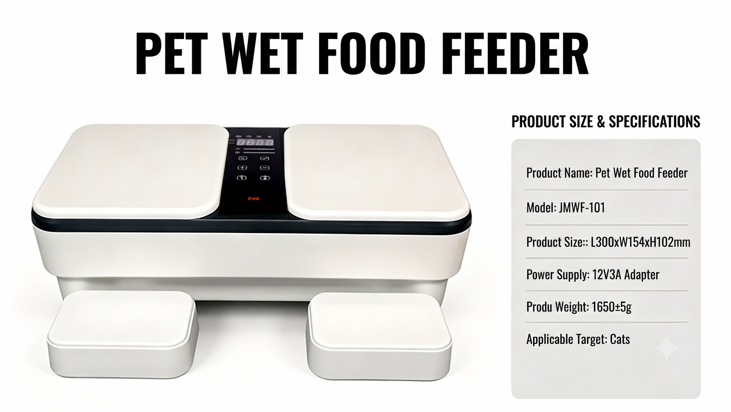 Automatic Wet Pet Food Feeder with Heating Cooling