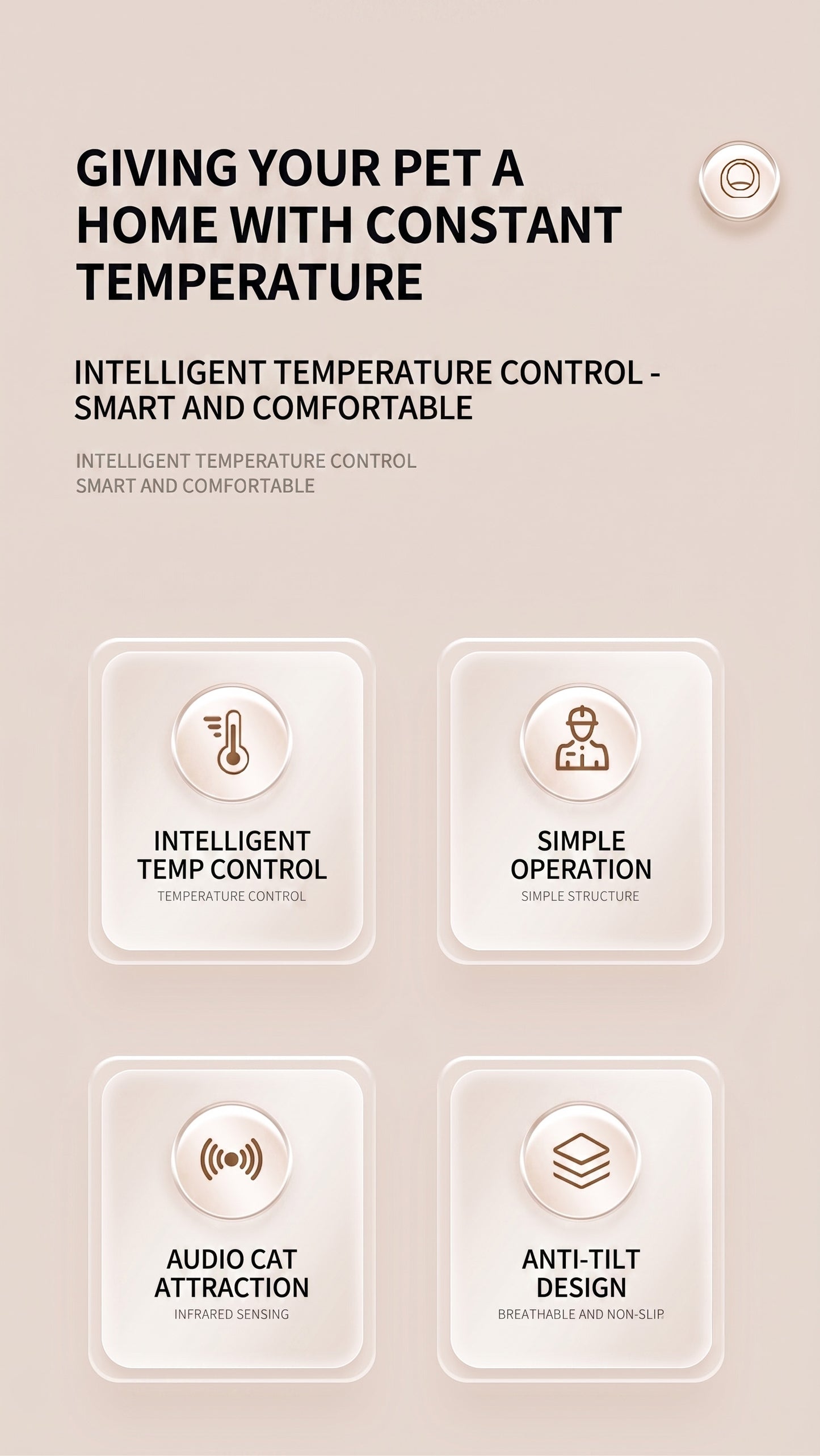 Intelligent Heating & Cooling Pet Bed