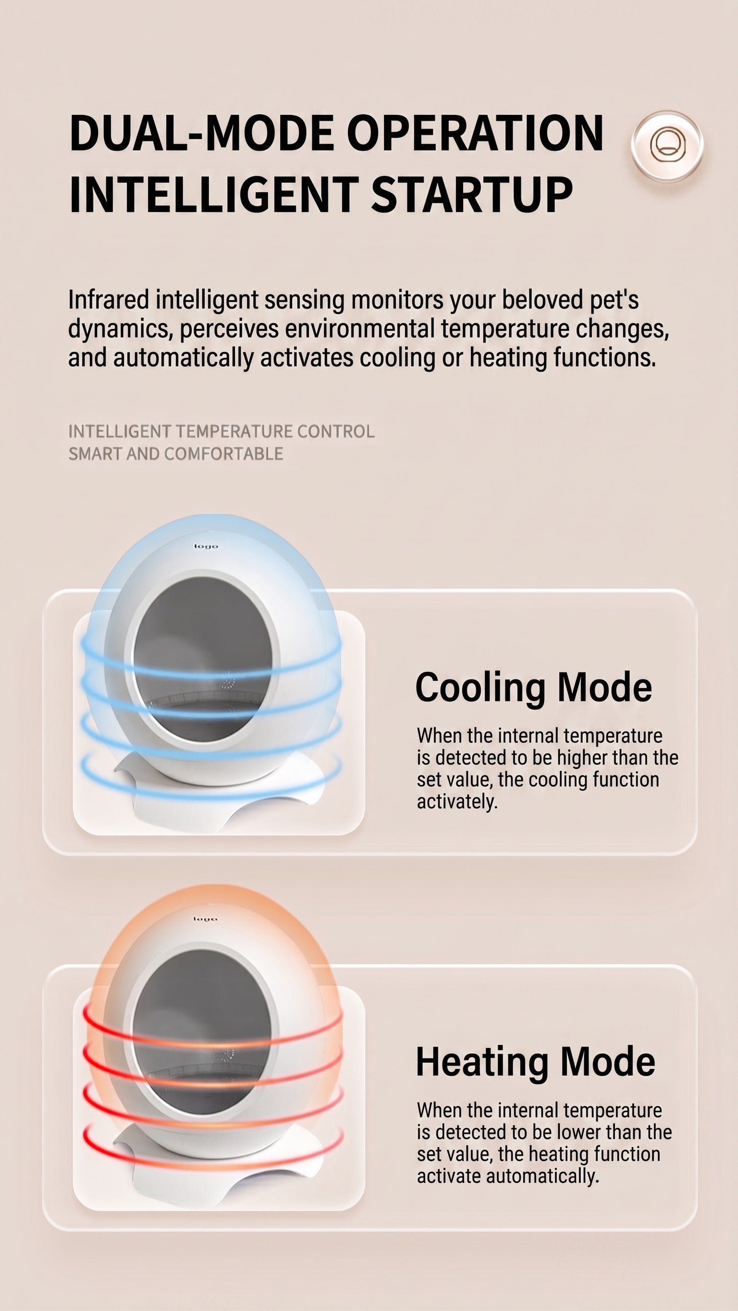 Intelligent Heating & Cooling Pet Bed