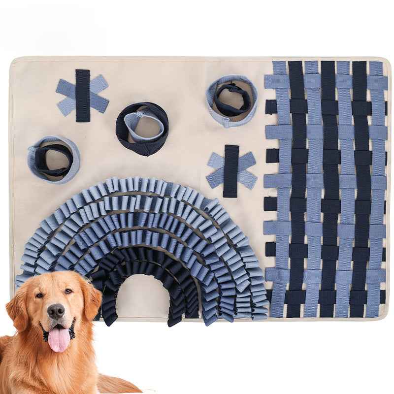 Dog Arch Bridge Snuffle Mat - Treat Hiding Slow Feeder Puzzle Training Boredom Buster Interactive Pet Toy Pad - Pawembrace.com