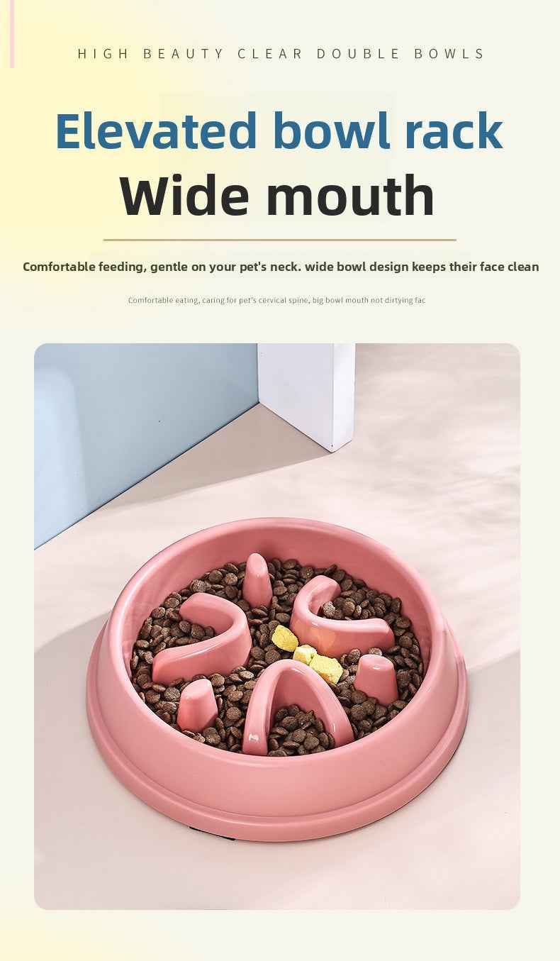 Dog Slow Feeder Bowl - Anti-Choke Non-Slip Anti-Tip Pet Bowl, Amazon Bestseller Safe Slow Feeding Dish for Dogs & Cats - Pawembrace.com