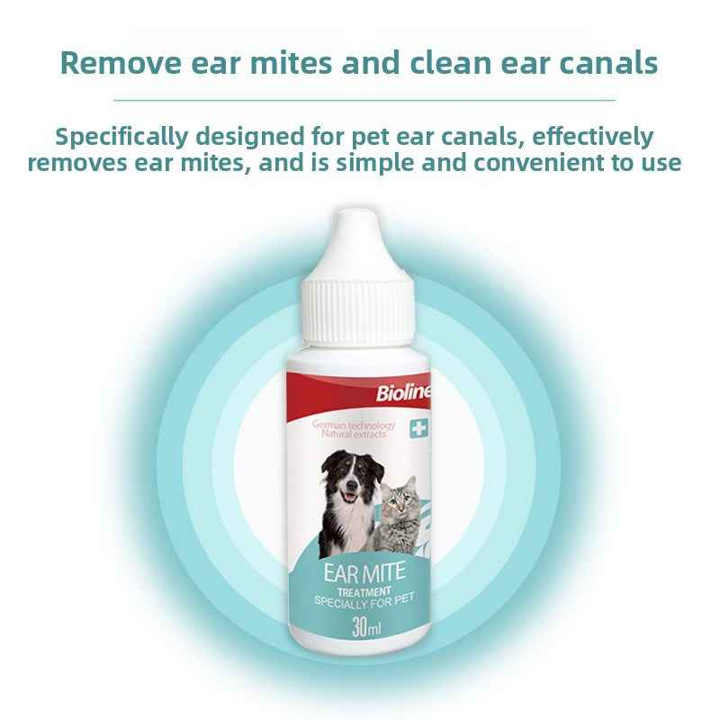 Natural Plant-Based Ear Mite Oil for Cats & Dogs - Gentle Ear Canal Cleaner, Removes Mites, Stops Itch & Inflammation, Safe Non-Irritating, pH Balanced, Vet Recommended - Pawembrace.com